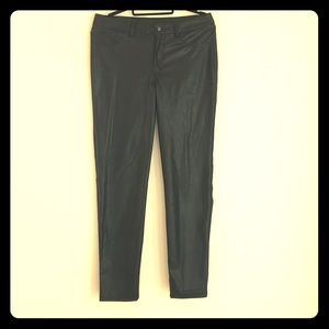 Faux leather pants